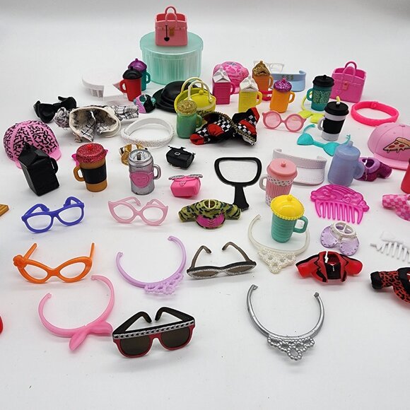 Lot of 66 Assorted LOL Surprise OMG Dolls Accessories Bags Bottles Clothes - Picture 5 of 8